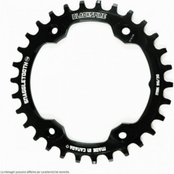 MTB Krone Snaggletooth 30T 96mm BCD für Shimano XT 8000, 11/12-fach, Schwarz - 1