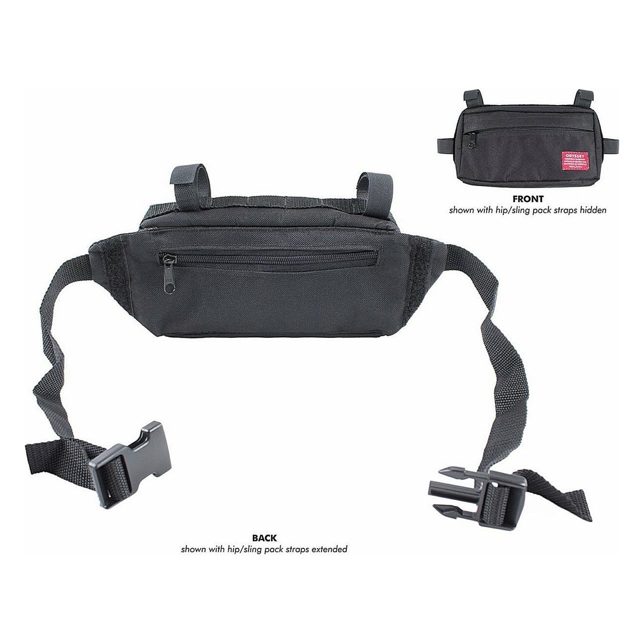 Black Switch Odyssey 2 in 1 Package for Bike - Versatile Backpack & Harness - 3