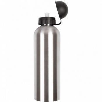 Borraccia in Acciaio Inox 750ml Argento con Tappo M-WAVE SBO 750, Chiusura a Scatto e Senza BPA - 1 - Borracce - 0698238511773