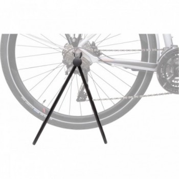 Folding Display Stand for Bicycles 12-29', Black Steel, Axle Mounting - 2