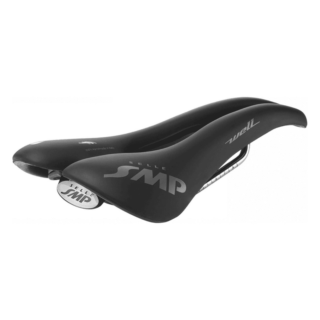 Sella Well Nero 2020 per MTB e Strada - Dimensioni 280x144 mm, Peso 295g, Rivestimento SVT Velvet Touch - 1 - Selle - 8032568527