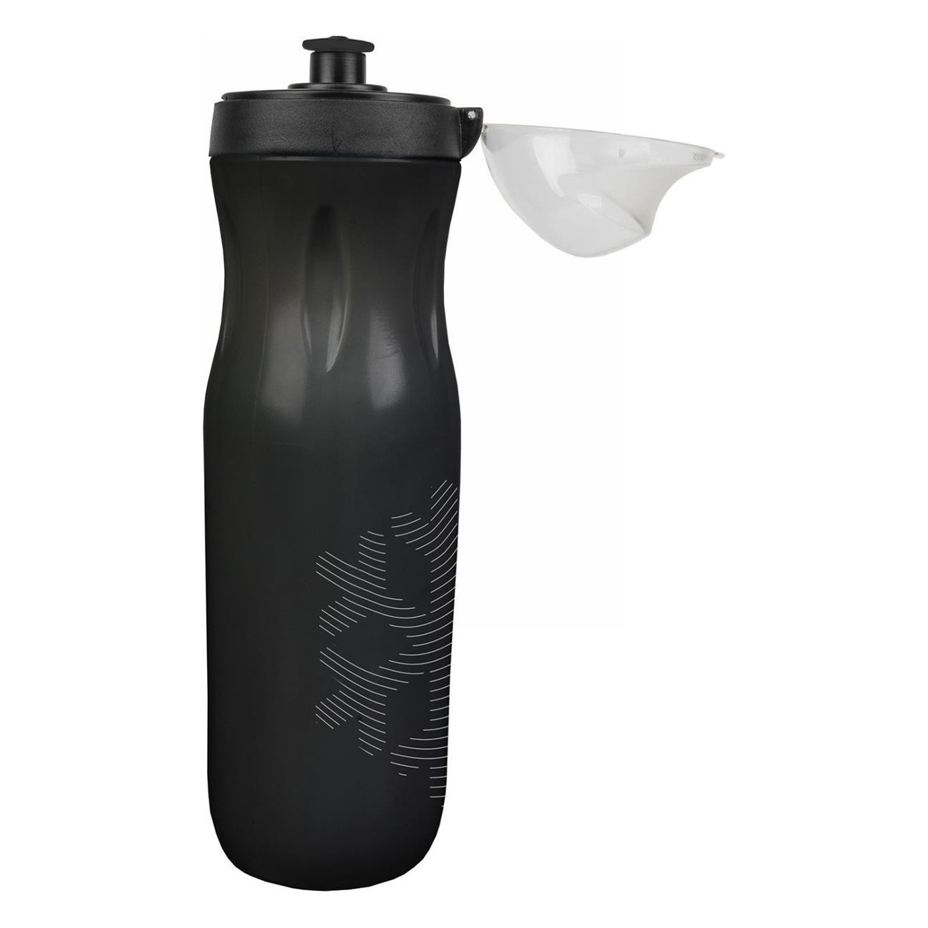 M-Wave 500 ml Black Plastic Thermal Bottle - 2