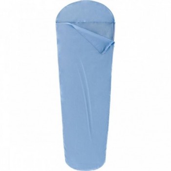 Drap de Couchage Mummy en Coton Bleu avec Fermeture Éclair et Poche - 1