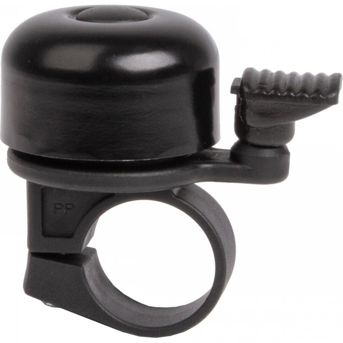 Mini Black Aluminum Bicycle Bell 35mm with DIN 33946:2010-09 Screw - 1