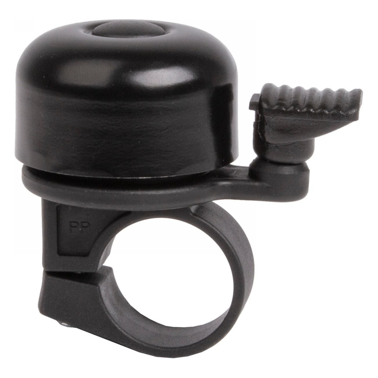 Mini Black Aluminum Bicycle Bell 35mm with DIN 33946:2010-09 Screw - 1