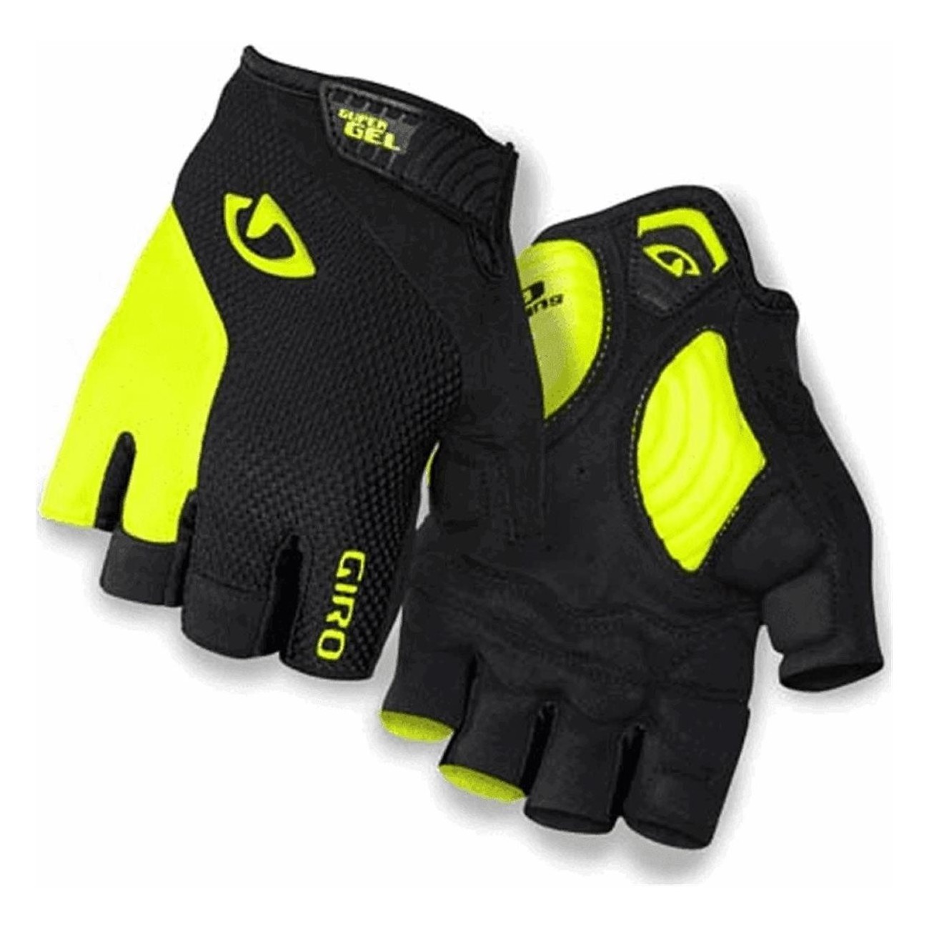 Guantes Cortos de Verano Strade Dure SG Negro/Amarillo Fluorescente XL - 1