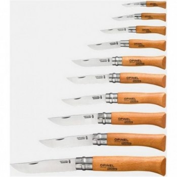 Cofanetto in Legno con Coltelli Tradition Opinel in Acciaio al Carbonio - Set Completo N°02-N°12 - 2 - Coltelli - 3123841831040