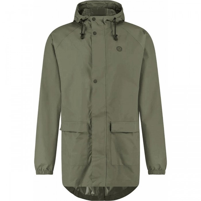 Chaqueta Rain Commuter Parka Unisex Verde Oliva Impermeable Talla S - 1