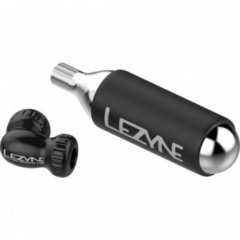 Pompe Lezyne CO2 Twin Speed Drive CNC avec cartouche 16g, Noir Brillant - 2