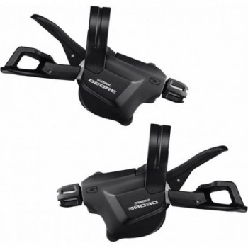 Coppia Comandi Cambio Shimano Deore Nero 2/3x10 Velocità - 1 - Comandi - 4524667391937