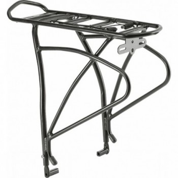 Adjustable Black Aluminum Rear Rack for Disc Brakes, 25kg Capacity - MVTEK - 1