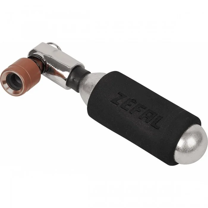 ZEFAL EZ BIG SHOT CO2 Inflator in Aluminum with 16g Cartridge, Presta & Schrader - 1