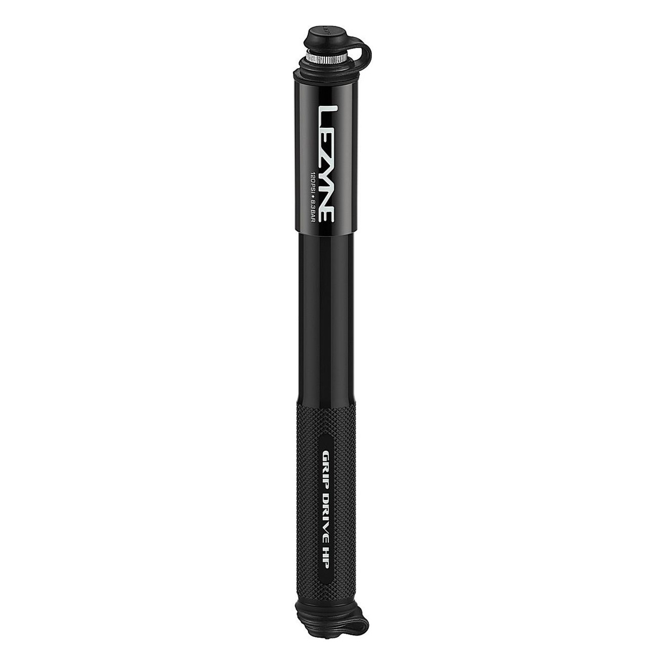 Lezyne Pompa a Mano Grip Drive HP per Bicicletta, Alta Pressione, Nero, Taglia Media - 1 - Pompe - 4710582541827