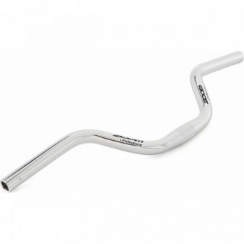 Aluminum Handlebar for City Bike 580mm Silver, Ø25.4mm, Rise 100mm, Backsweep 10° - 1