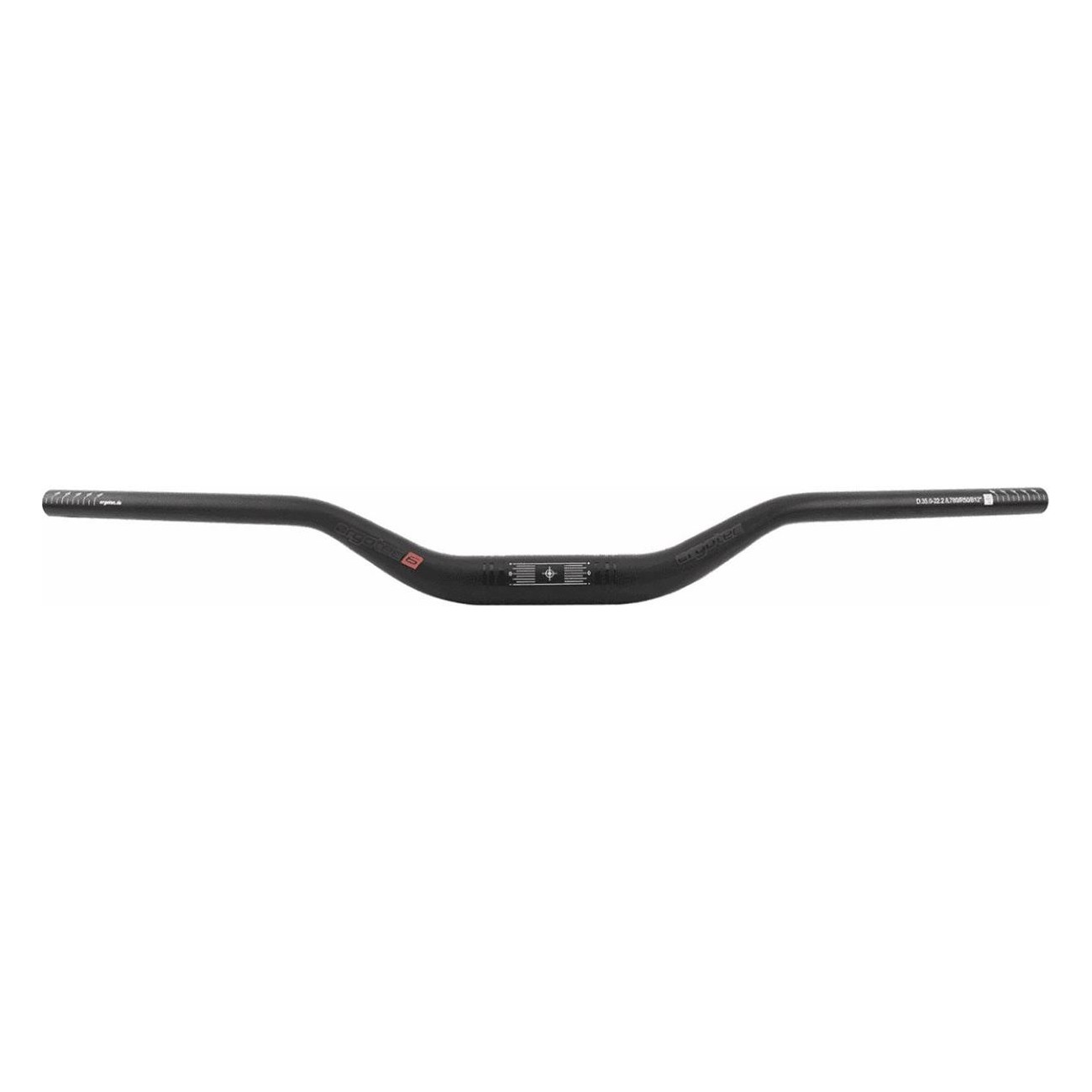 Guidon MTB Riser 50mm en Aluminium Noir, Ø35.0, Longueur 780mm - 1