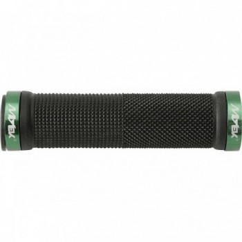 MTB MVTEK Rubber Anti-Slip Grips with Double Locking Green/Black - 1