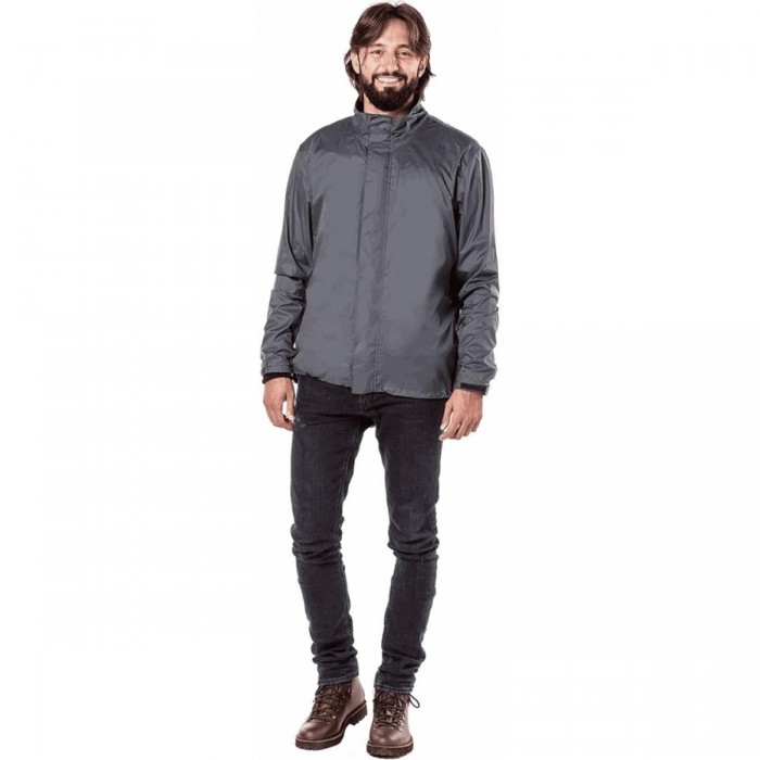 Nano Rain Alpha Regenjacke Anthrazit 3XL mit Hydroscud-Technologie und Reflektoren - 1