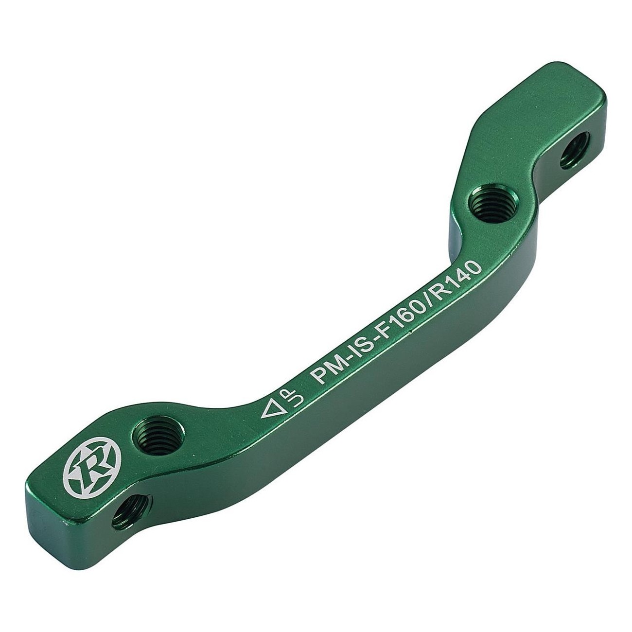 Adaptador de Disco de Freno IS-PM 180 VR + 160 HR Verde para Bicicleta - 1