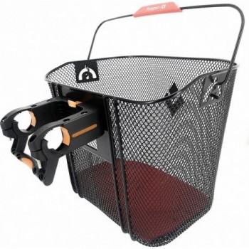 Panier Avant Noir HAPO-G pour E-Bike avec Fixation à Détachement Rapide, 19L - 2