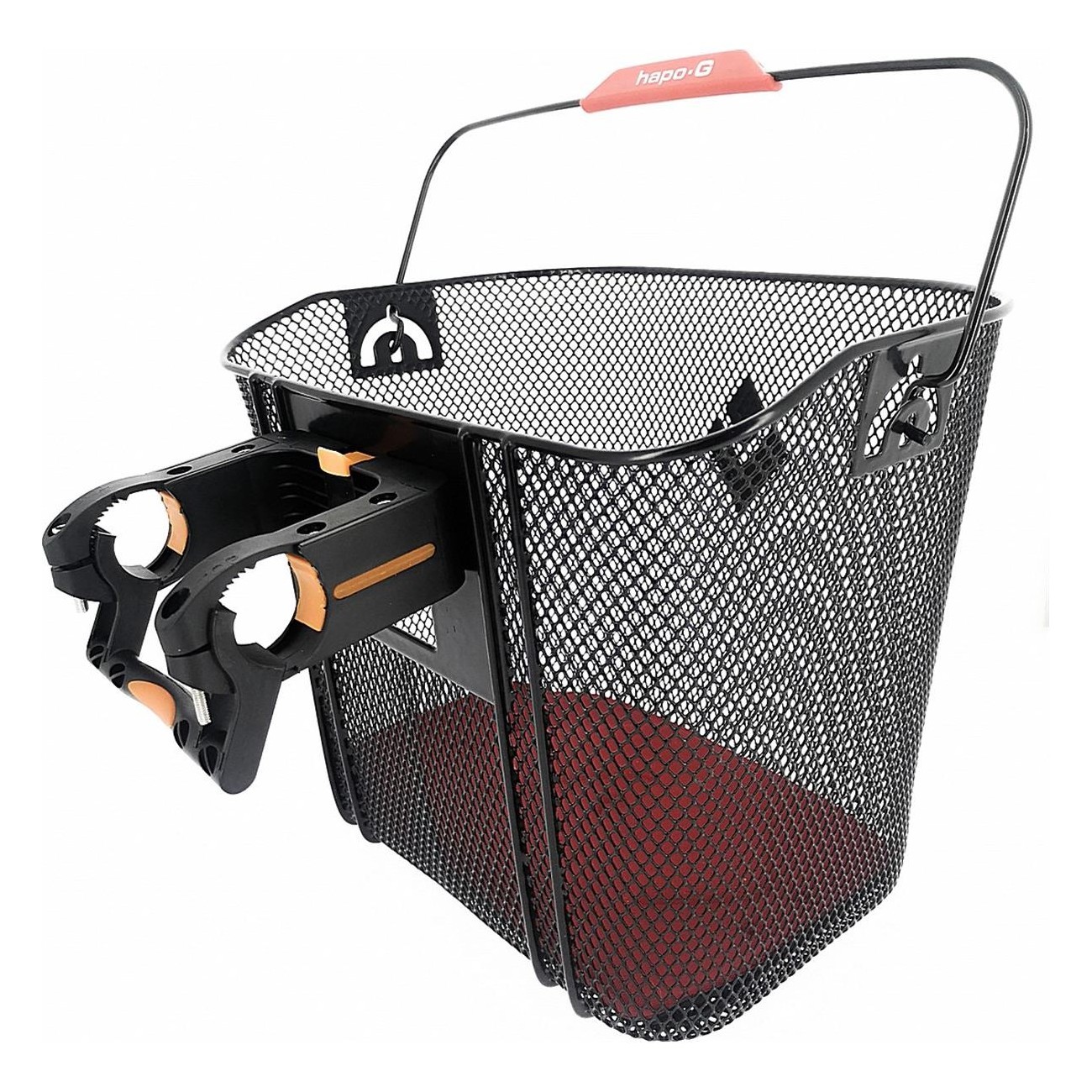 Panier Avant Noir HAPO-G pour E-Bike avec Fixation à Détachement Rapide, 19L - 2