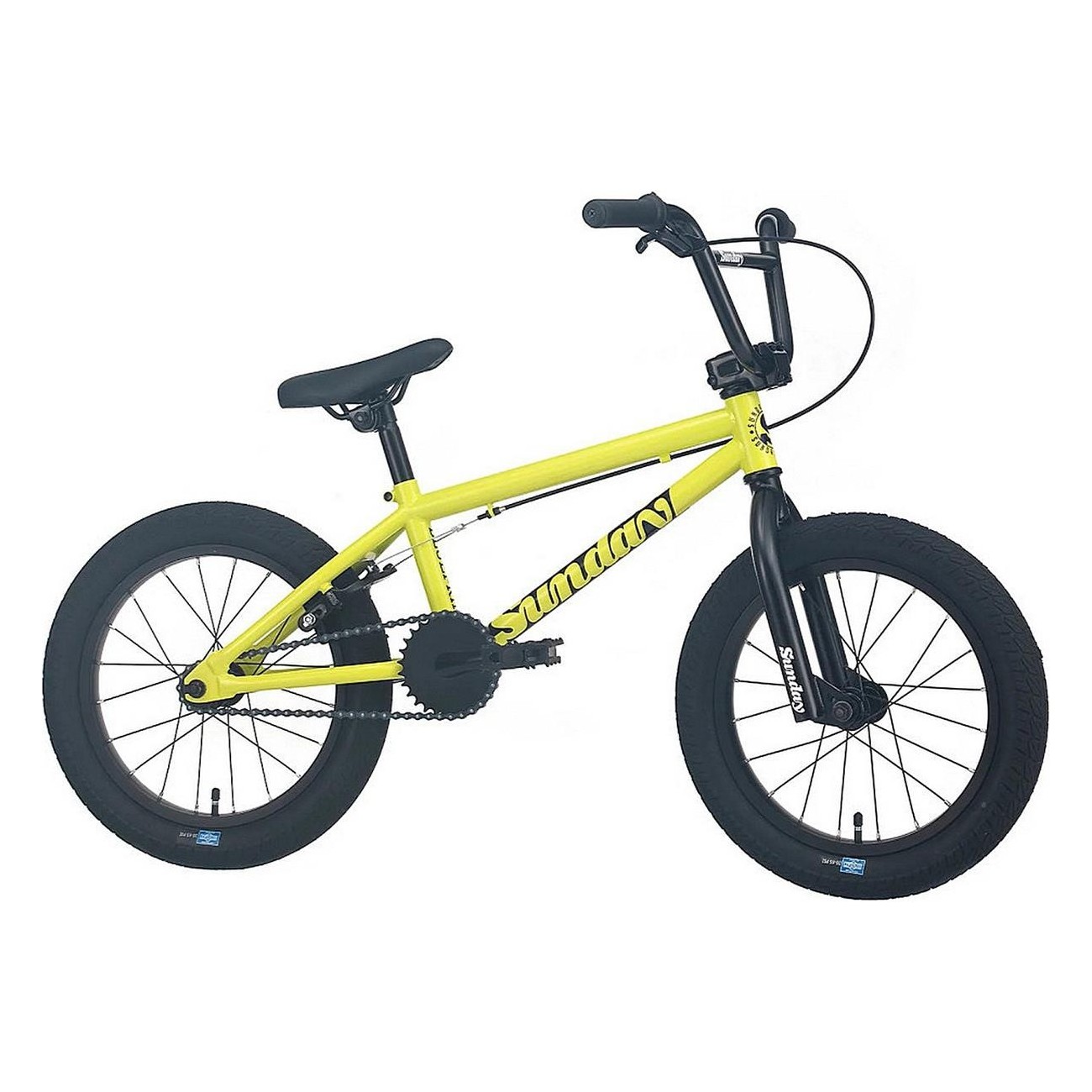 Bicicleta Sunday Blueprint 16' Amarillo Brillante con Frenos Odyssey - 1