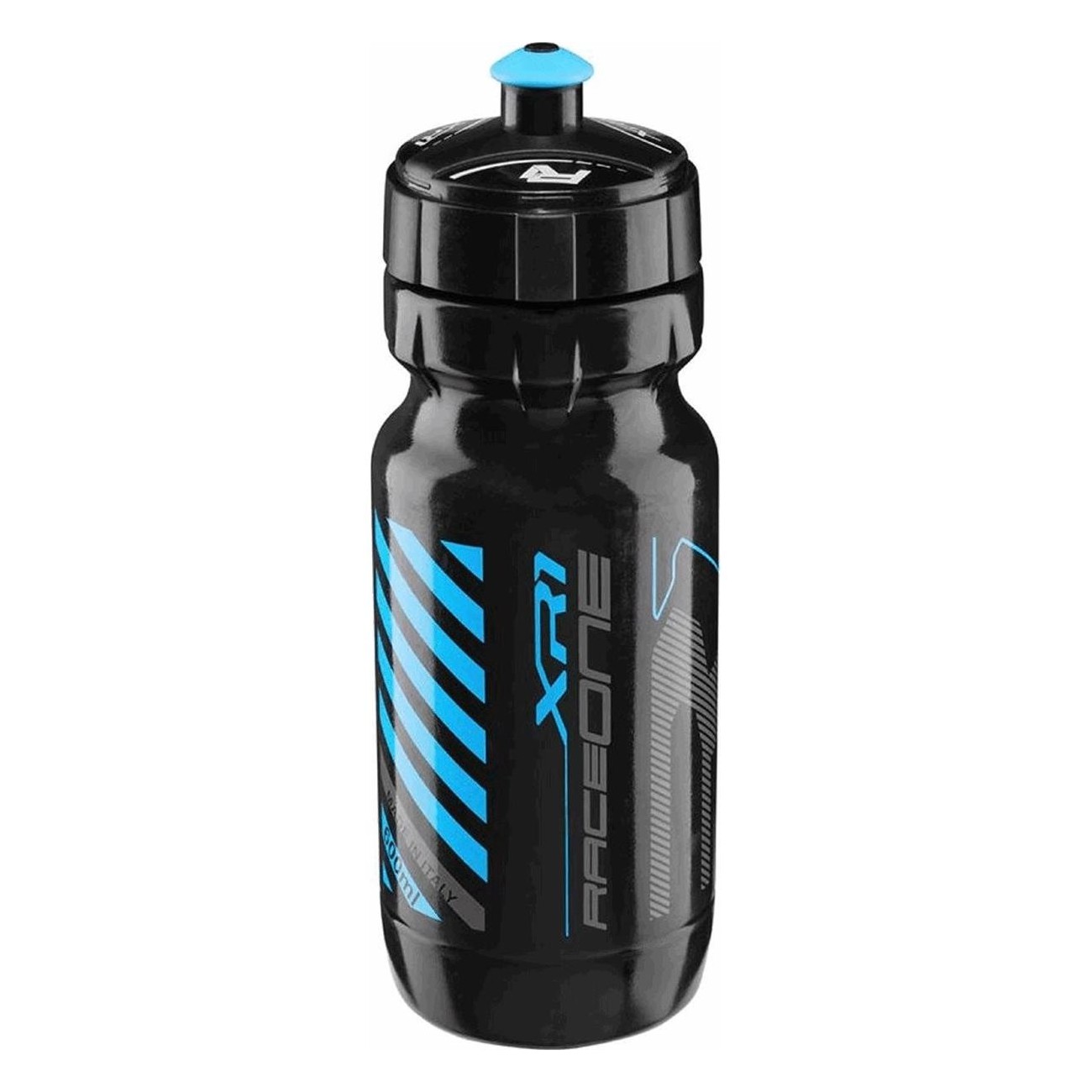 Botella Deportiva XR1 600ml Negro/Azul con Tapa RaceOne para Actividades al Aire Libre - 1