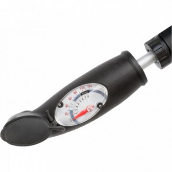 Mini-Pumpe M-WAVE Double Shot B Schwarz mit Manometer und Halterung - 2