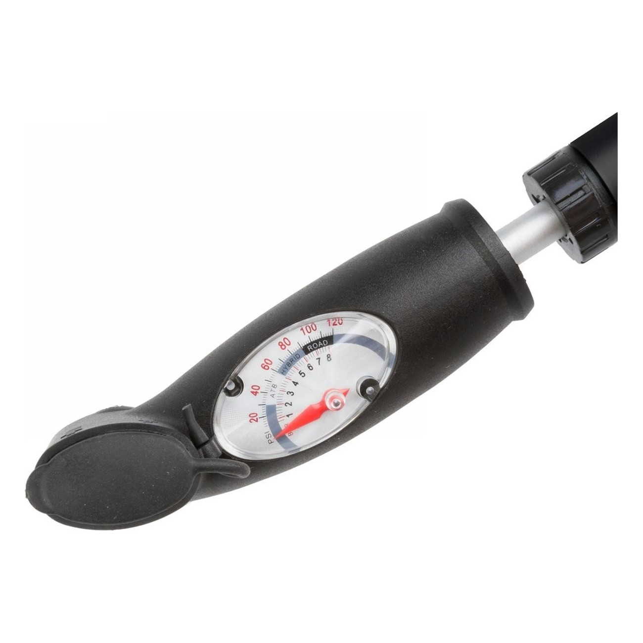 Mini-Pumpe M-WAVE Double Shot B Schwarz mit Manometer und Halterung - 2