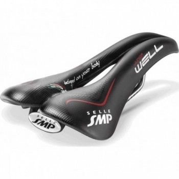 Selle Well Junior Noir 2017 pour VTT, Route et Gravel avec Rembourrage Intermédiaire - 1