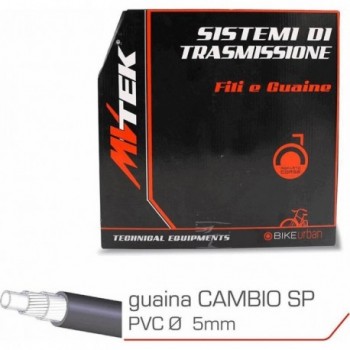 Guaina Freno 2P 5mm x 30mt Nero con Liner in PVC Resistente MVTEK - 1 - Guaine / cavi - 8005586811325