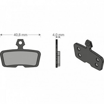 Plaquettes de Frein E-bike SRAM/Avid Code R/RSC/Guide R Brenta - Performance Optimale et Fiabilité - 1