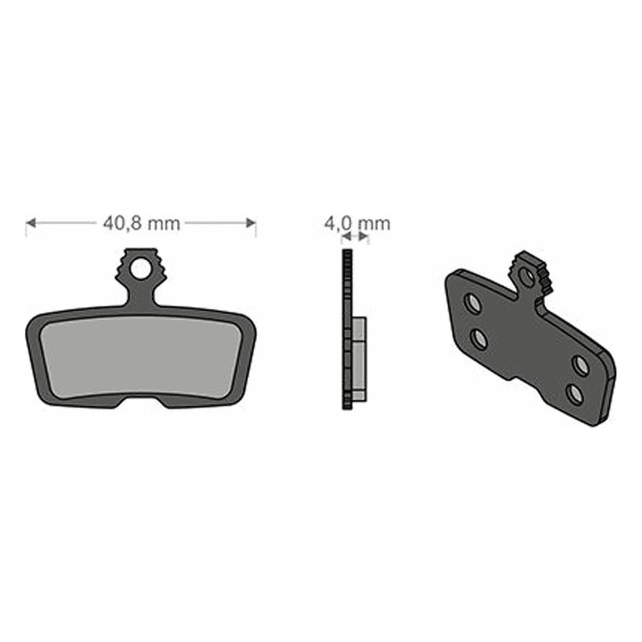 Plaquettes de Frein E-bike SRAM/Avid Code R/RSC/Guide R Brenta - Performance Optimale et Fiabilité - 1