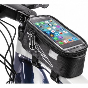 M-Wave Rotterdam Top XL Black Waterproof Smartphone Frame Bag with Touch Window - 2