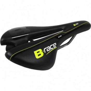 Sella Offroad B-Arek Nero/Lime con Foro, Acciaio Cr-Mo, 260g - Comfort e Prestazioni Fuoristrada - 1 - Selle - 8055320656279