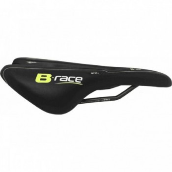 B-Arek Offroad Saddle Black/Lime with Hole, Cr-Mo Steel, 260g - Comfort & Performance - 2