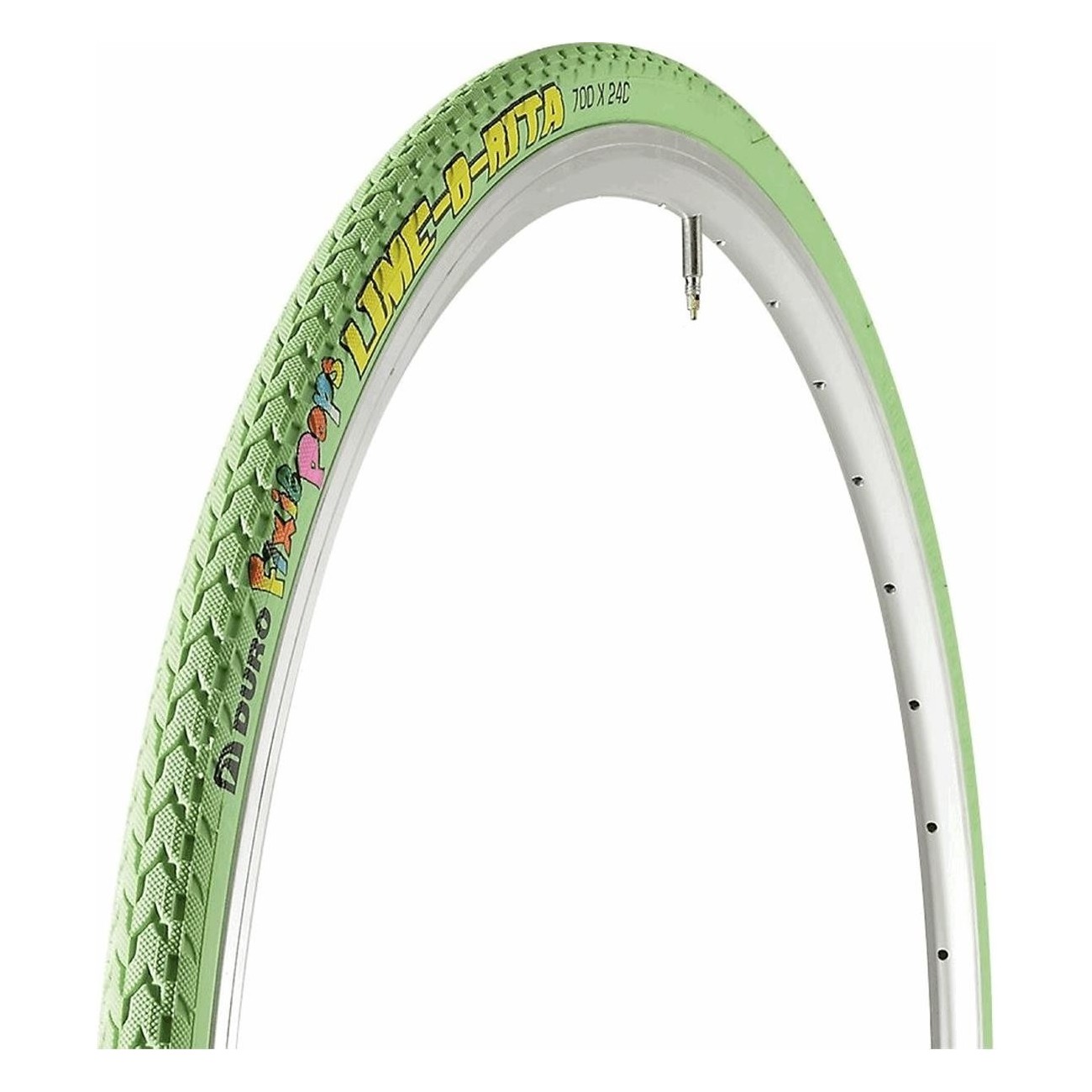 Copertone Fixie Pops 700x24 Verde ETRTO 24-622 per Bicicletta Urbana - 1 - Copertoni - 8005586203069