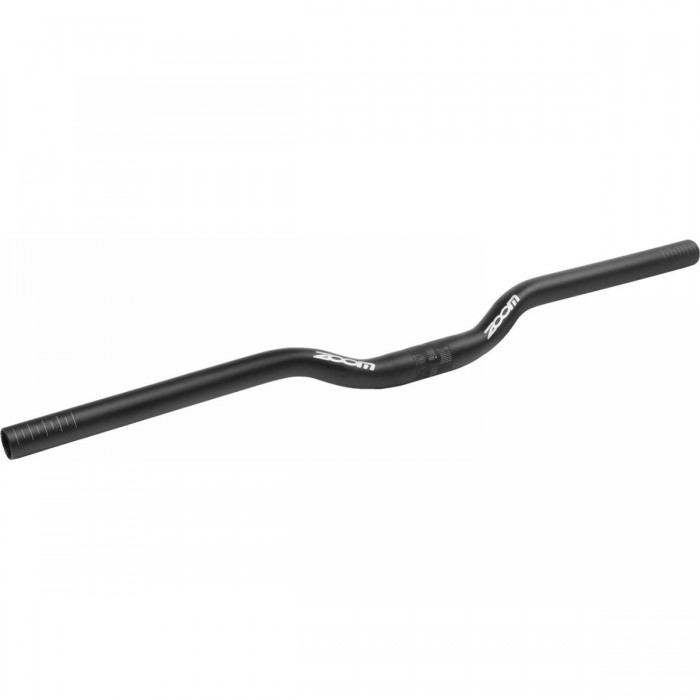 Guidon VTT Zoom en Aluminium Noir Mat 620mm, 25,4mm, 10° Rise - 1