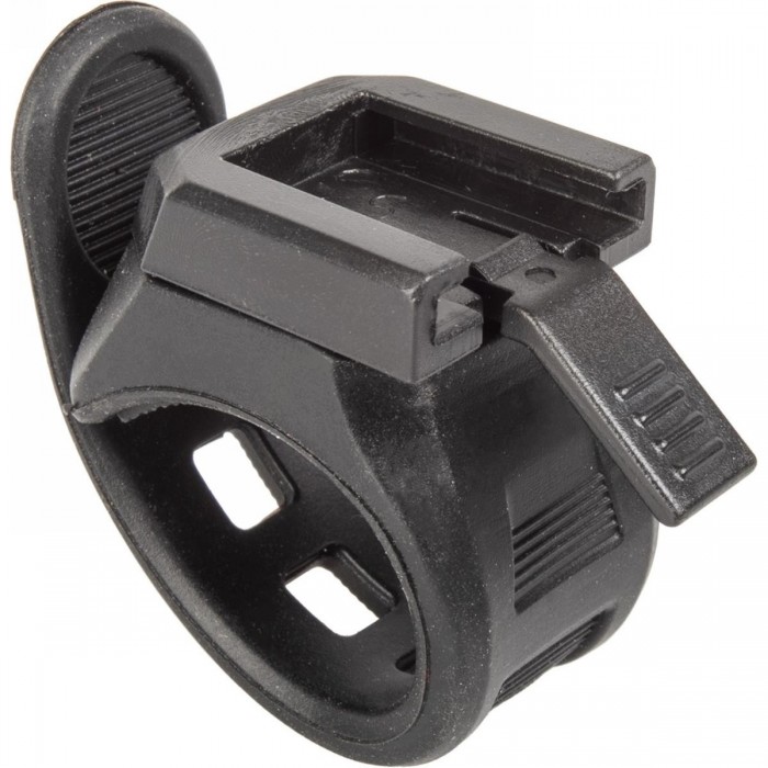 Supporto per Luce Anteriore a Batteria M-WAVE USB, Nero, per Manubrio 19-31.8 mm, Montaggio Senza Attrezzi - 1 - Supporti e adat