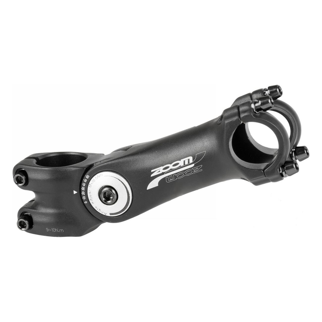 Adjustable Ahead Zoom Handlebar Stem Black Aluminum Ø31.8mm Length 125mm - 1