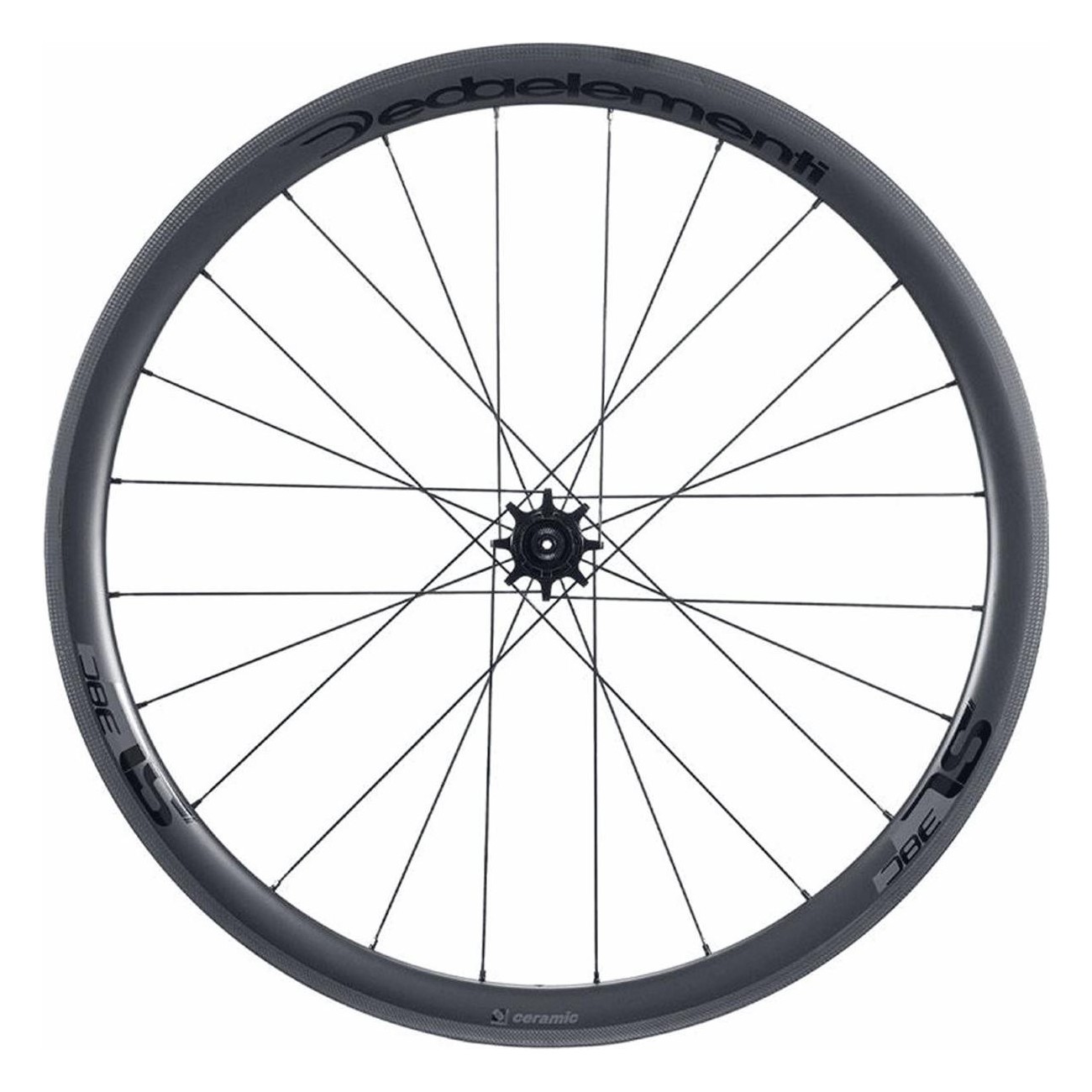 Deda SL38C 28x38mm Hinterrad Carbon Tubeless Ready für Shimano 10/11V - 1