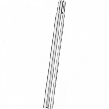 Tige de selle Ergotec en aluminium 27.2mm x 300mm argent - Sans collier - 1