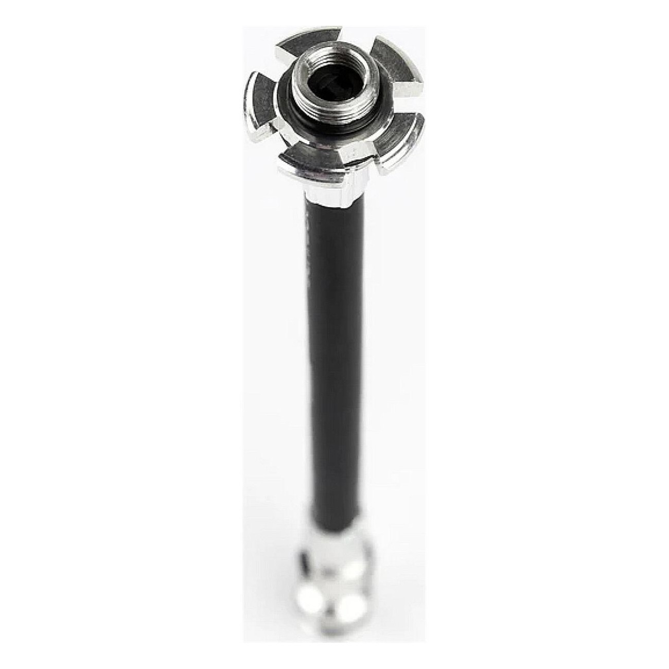 Lezyne ABS Flex Replacement Tube for Road Pumps - Presta Valve Compatible, Black/Silver - 2