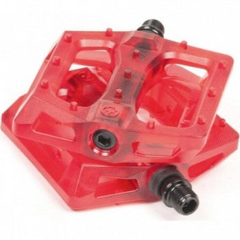 Pedali BMX Salt Stealth SB PC 9/16' Rosso - Nylon e Fibra di Vetro, Cuscinetti Sigillati - 1 - Pedali - 4250612887346