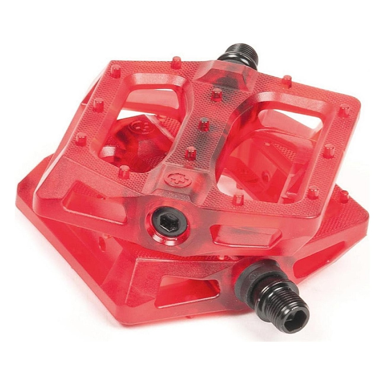 Pedali BMX Salt Stealth SB PC 9/16' Rosso - Nylon e Fibra di Vetro, Cuscinetti Sigillati - 1 - Pedali - 4250612887346