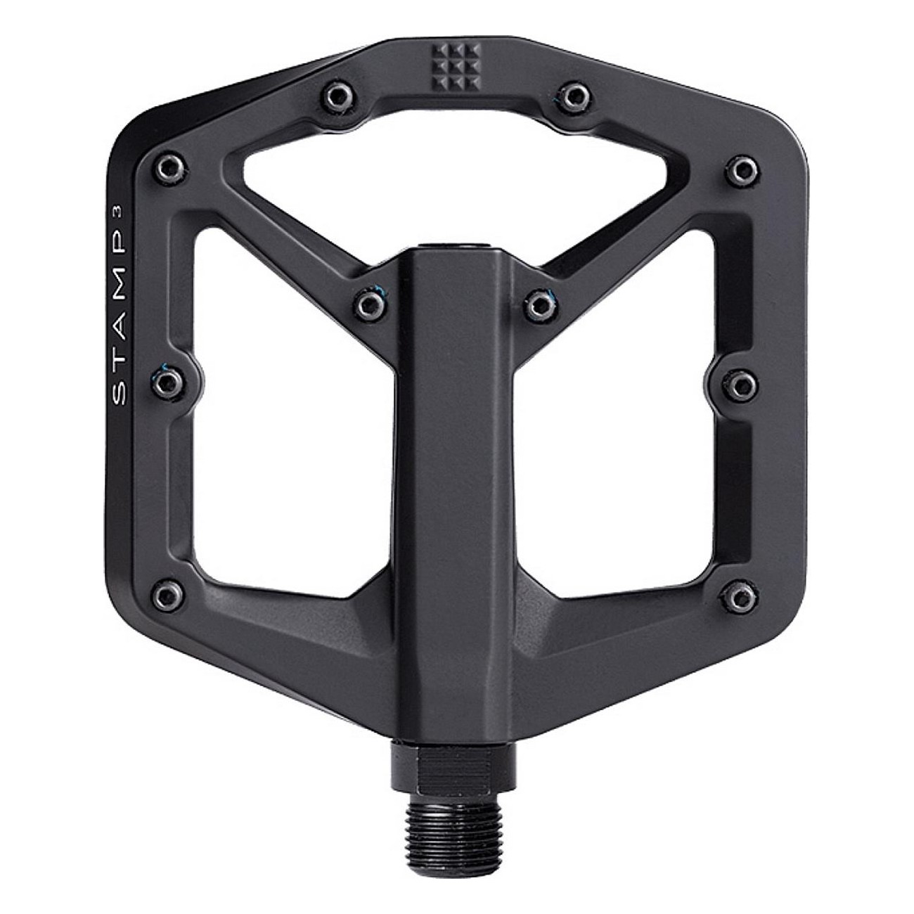 Crankbrothers Stamp 3 Small Black Flat Pedals for Offroad and Downhill - 1