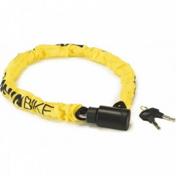 BONINBIKE Chain Lock Ø6x900mm with Yellow Fabric Cover for Bicycle - 1