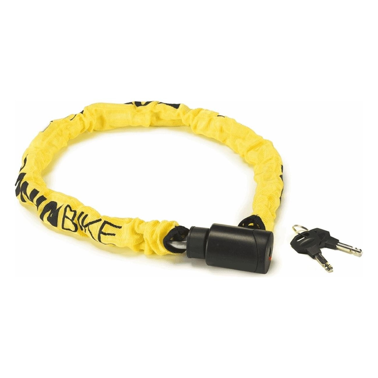 Candado de Cadena BONINBIKE Ø6x900mm con Recubrimiento Amarillo - 1