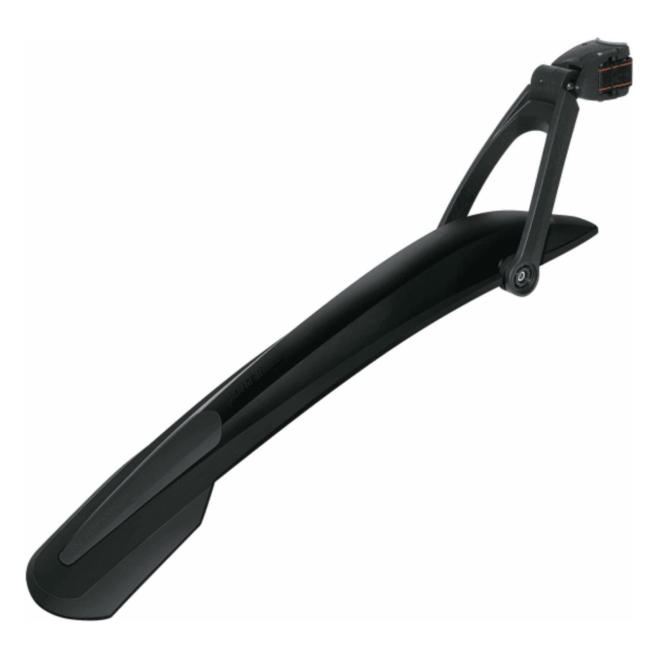 29' X-Blade Black Rear Mudguard with Adjustable Spoiler and Quick Mounting - 1