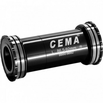 Movimento Centrale BB89 Interlock per Shimano e SRAM GXP, 89.5mm x 41mm, Cuscinetti in Ceramica, Nero - 1 - Movimento centrale e