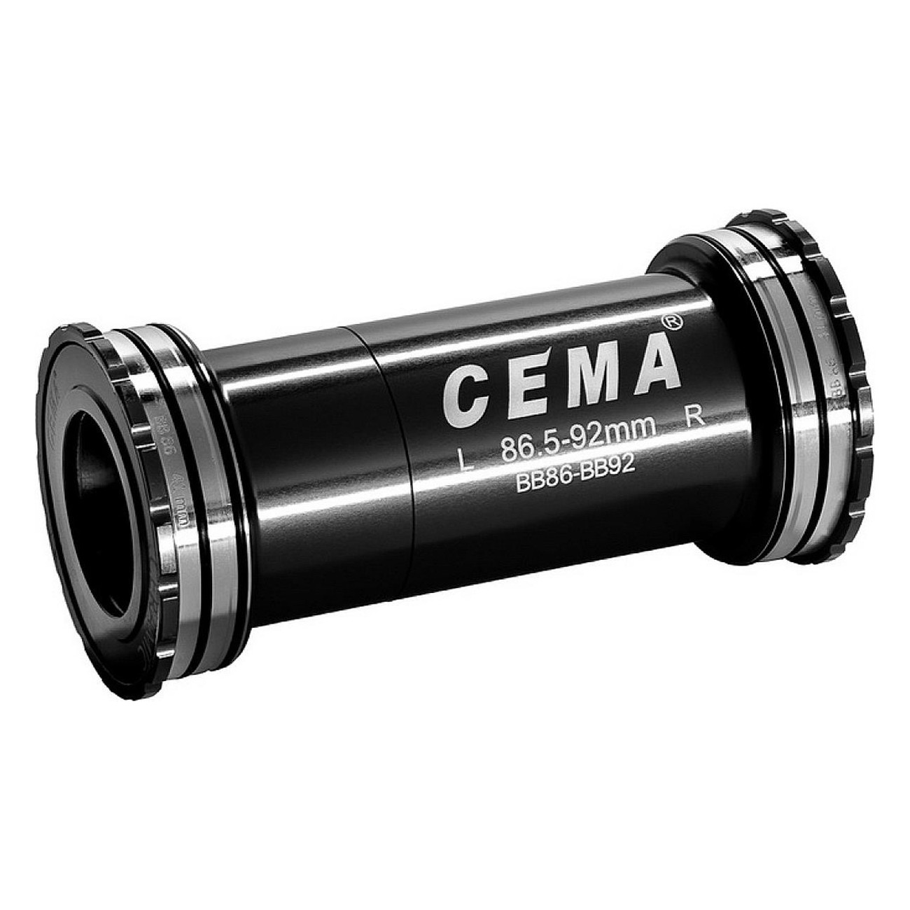 BB89 Interlock Bottom Bracket for Shimano and SRAM GXP, 89.5mm x 41mm, Black - 1